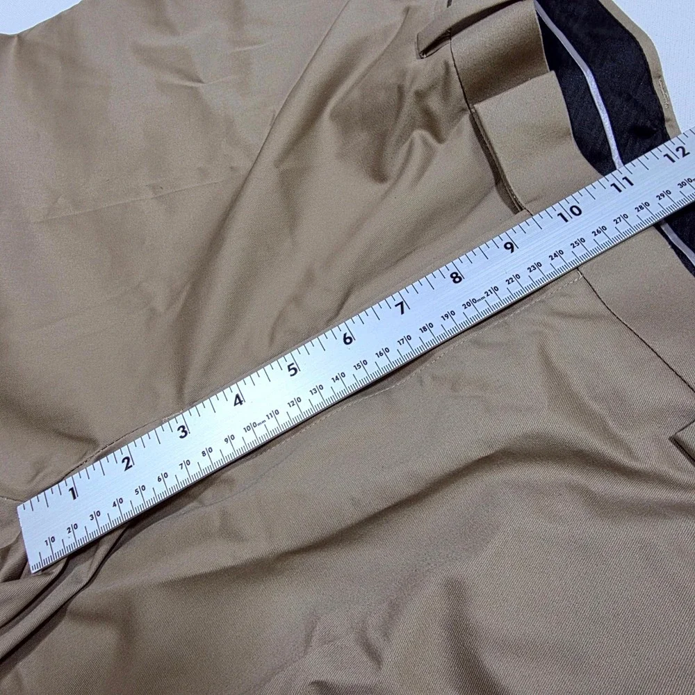 Louis Raphael Tailored Dress Pant Mens 40 X 30 Tan Flat Front Straight Leg Pants